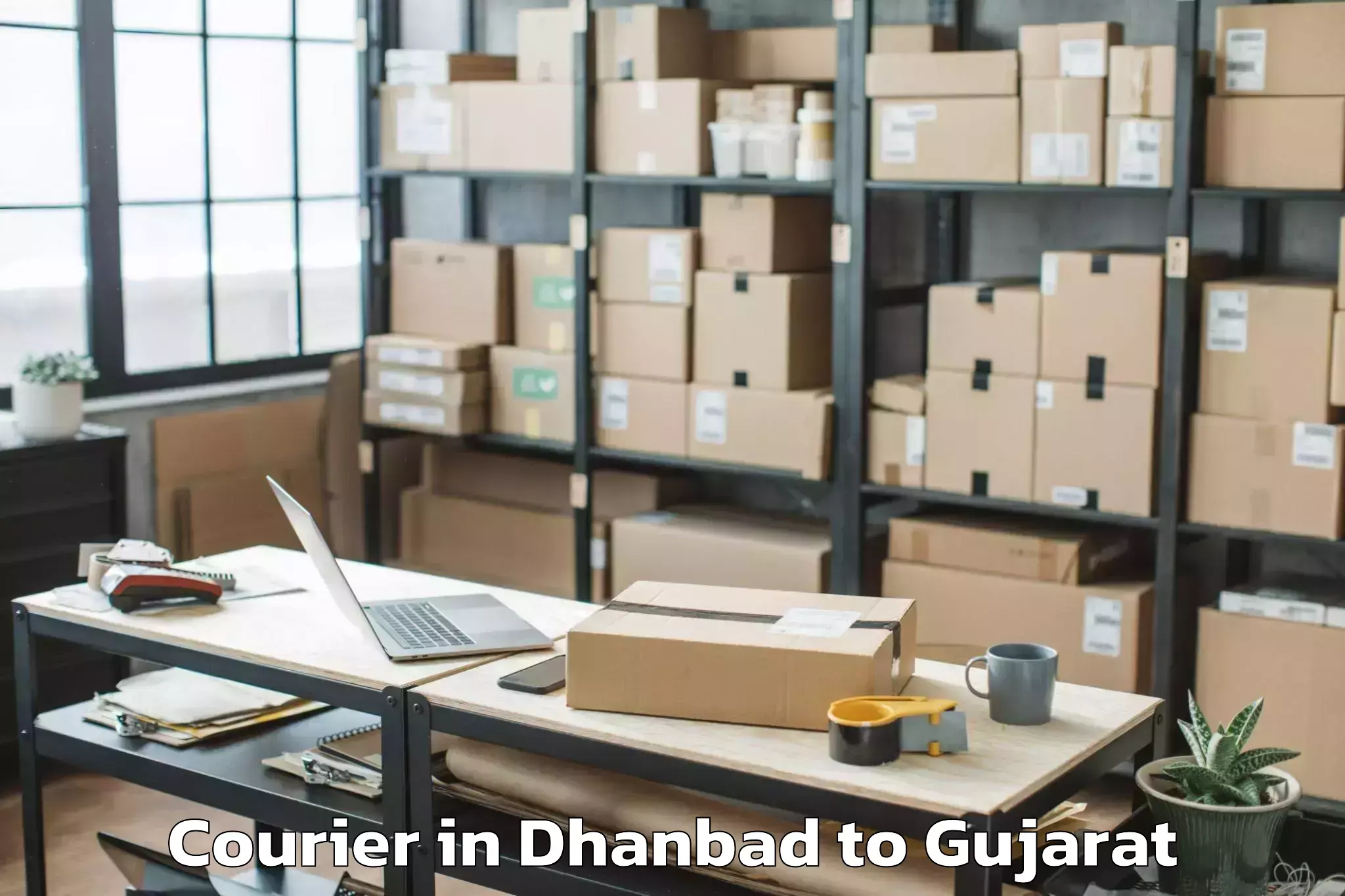 Efficient Dhanbad to Kadod Courier